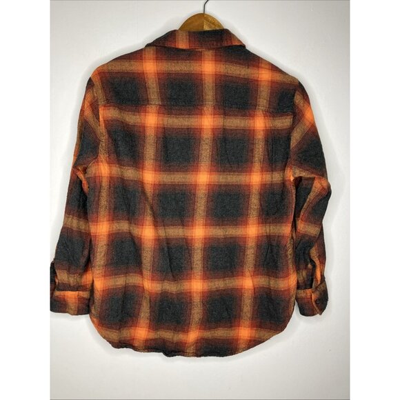 Old Navy Flannel Plaid Boyfriend Shirt Juniors Medium Evermore Taylor Swift - Picture 5 of 6